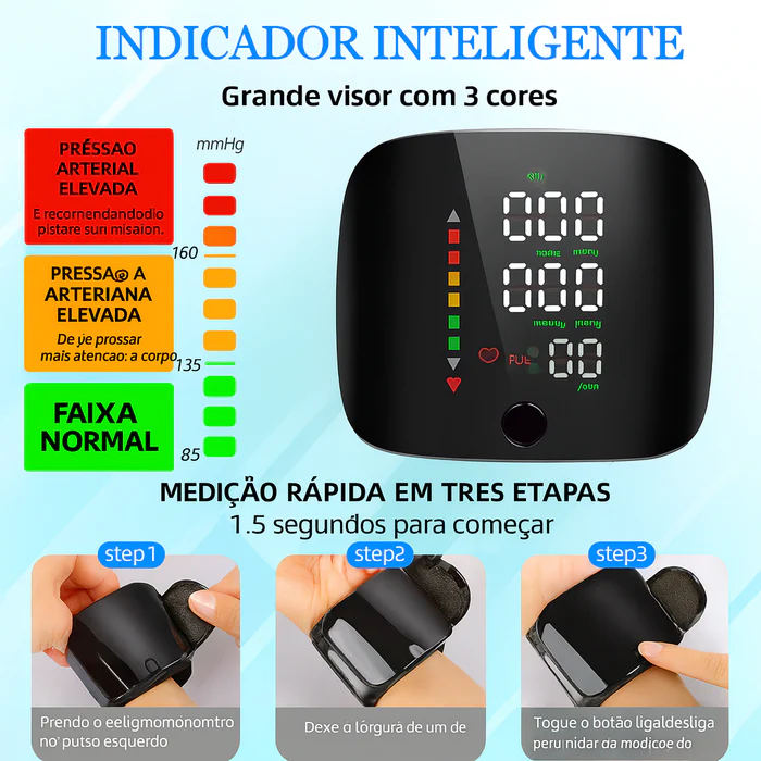 MedCare Press - Medidor de Pressão Digital com Voz em Português